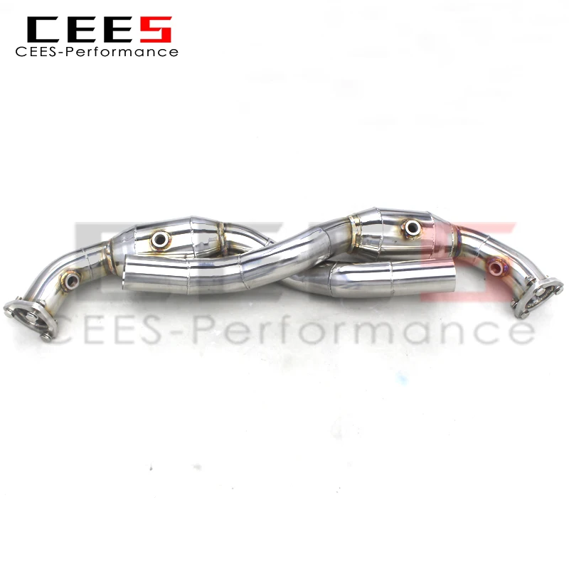 CEES Tuning Exhaust Downpipe for PORSCHE 911 997.1/997.2 Carrera 2004-2012 Free Flow Stainless Steel Car Exhaust System