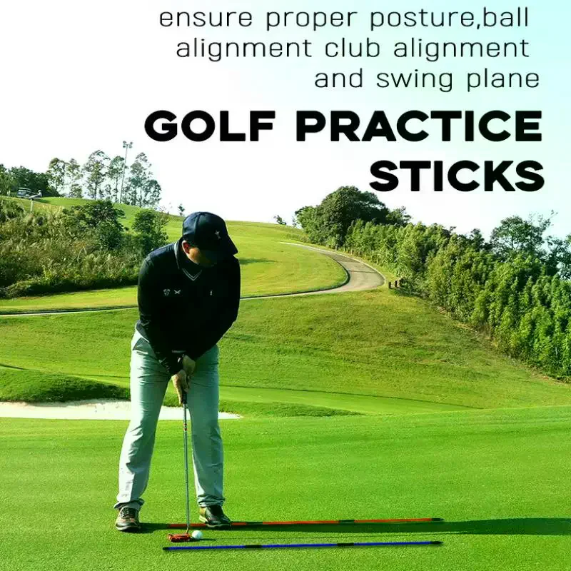

Golf Alignment Sticks 2 Sets Alignment Practice Rods Collapsible 7 Colors Golf Alignment Sticks Golf Swing Training Tools