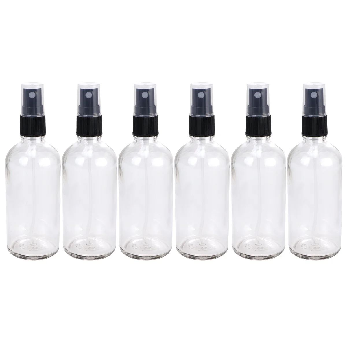 

6Pcs 100ml Glass Water Sprayer Multifunctional Refillable Dispenser for Pure Dew Flower Water Makeup Portable Lightweight