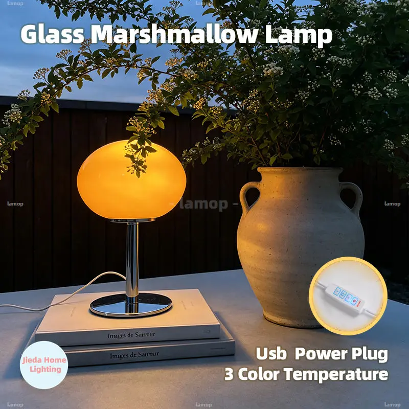 Korean Cream Style Blogger Same-style Ambient Light Ins-style Decorative Lamp for Bedroom and Living Room Cute Desk Lamp for