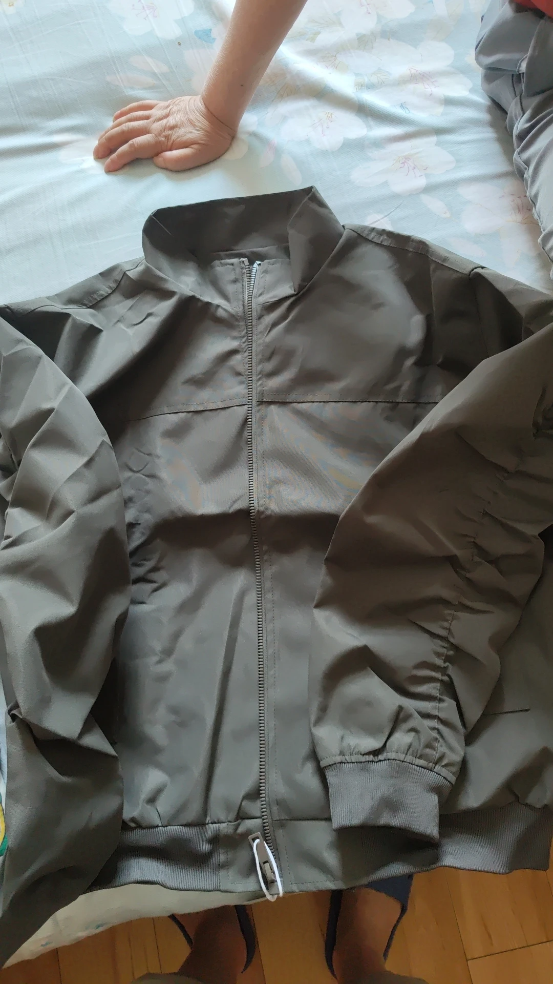 Jacket man 2026 casual coat American quality solid cool lantern sleeve three-proof stand-up collar zipper jackets clothing