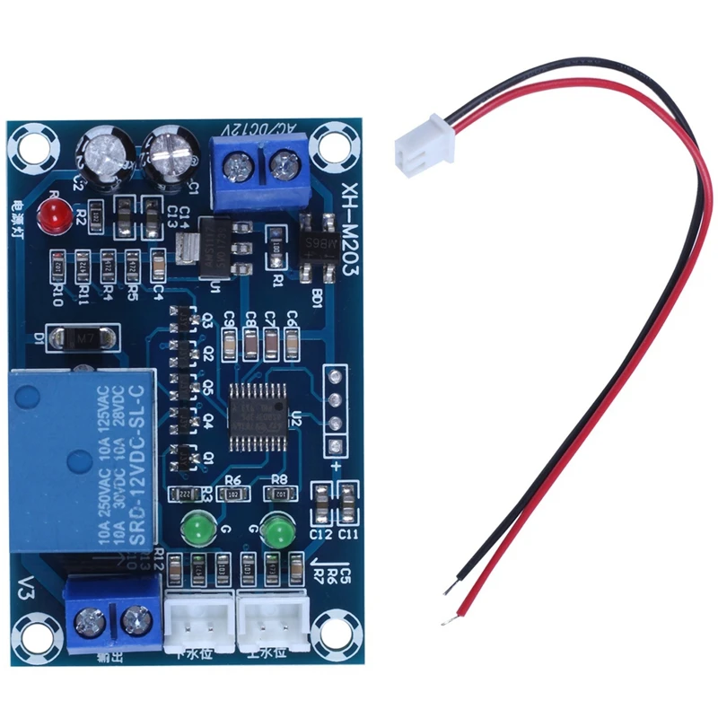 Xh-M203 완전 자동 수위 컨트롤러 펌프 스위치 모듈, Ac/Dc 12V 릴레이 센서