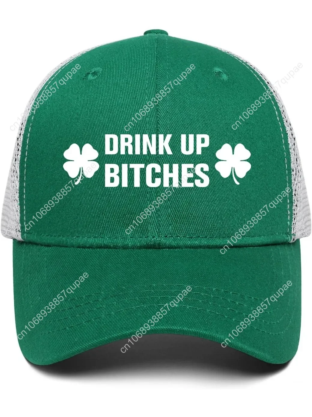 

St Patricks Day Hat for Men Women Gifts Saint Pattys Costume Four-Leaf Clover Baseball Cap Green