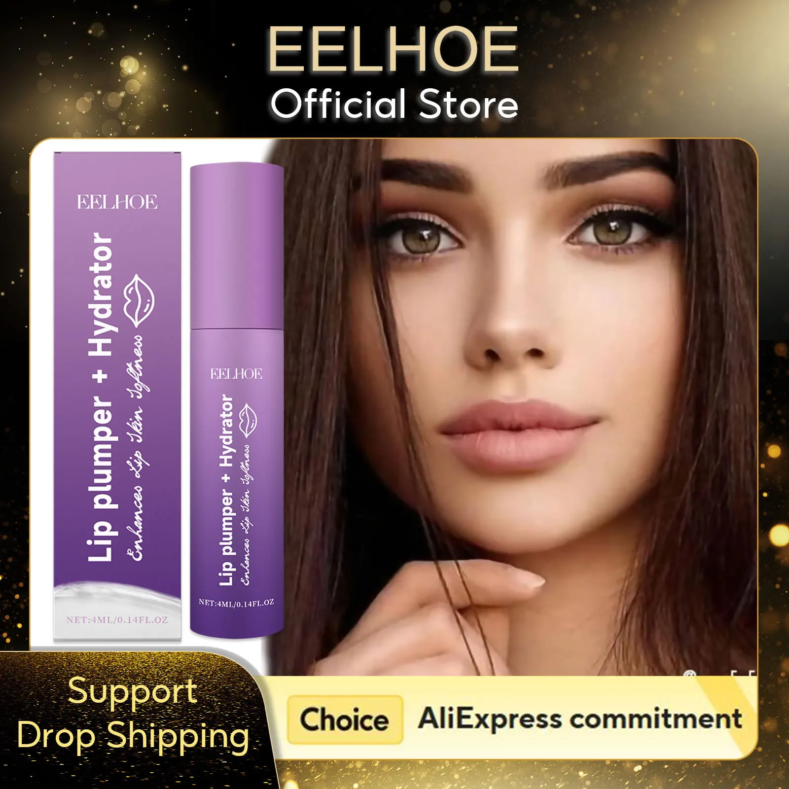 

EELHOE Hydrating Lip Balm Moisturizing Skin Barrier Repair Long-Lasting Nourishment Exfoliator Vitamin E Lip Plumping Lipstick
