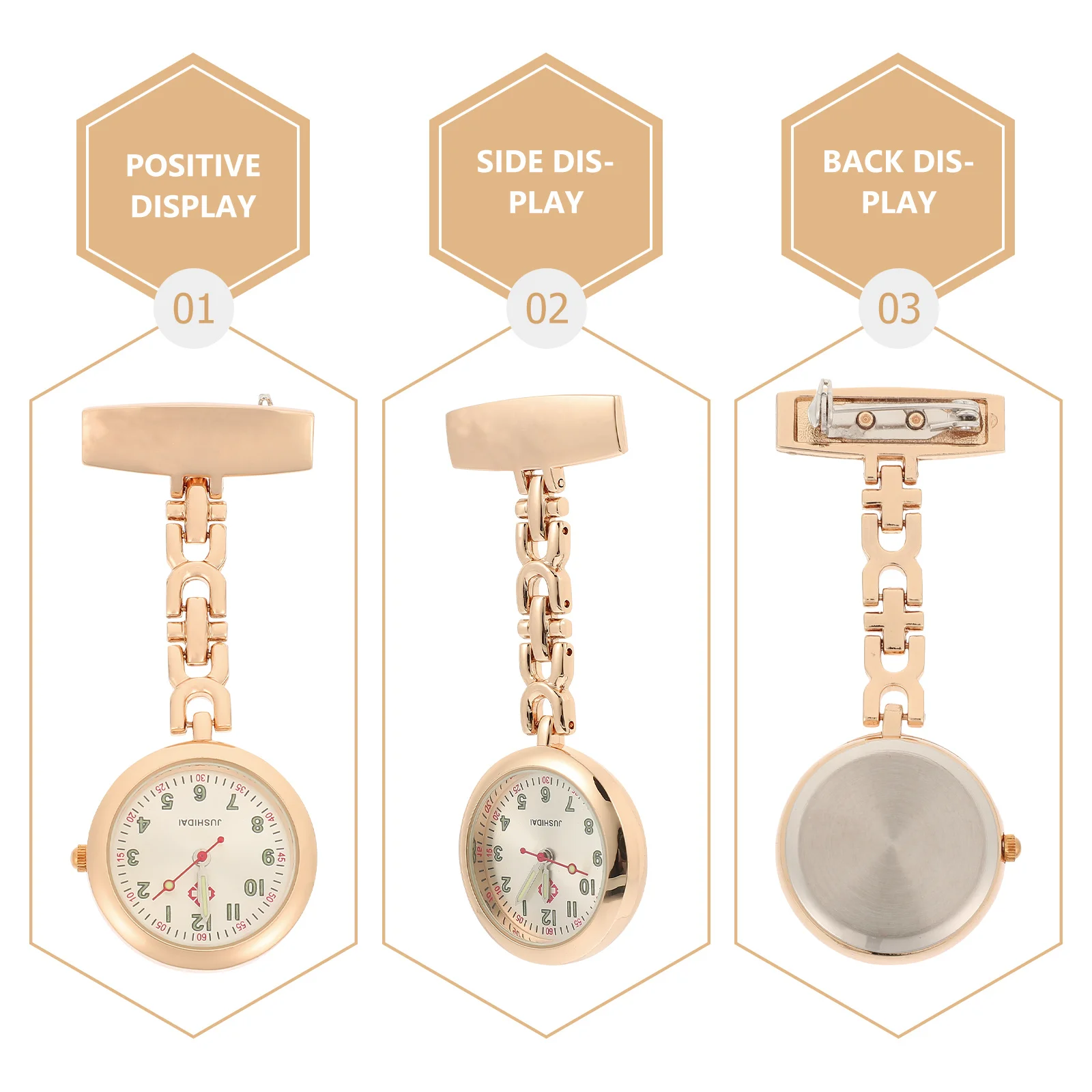 

Luminous Pocket Watch For Nurse Alloy Buckle Hanging Watch Accurate Silent Chest Timepiece Nurse Supplies Decor