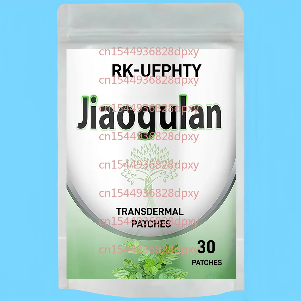 

30 трансдермальных пластырей с цзяогуланем (Gynostemma Pentaphyllum) для снятия стресса и антиоксидантной защиты