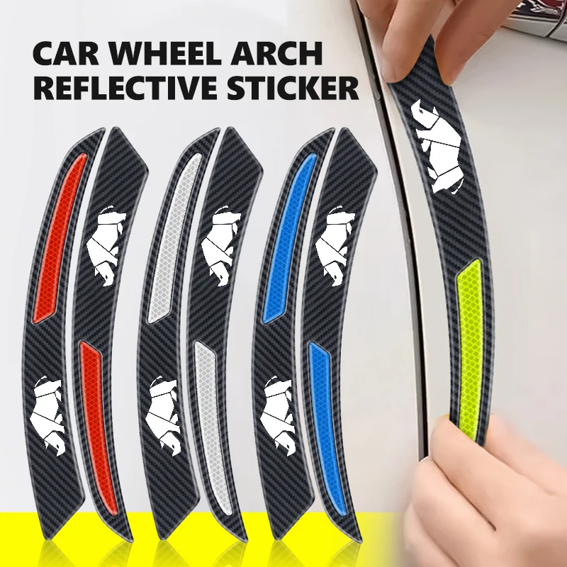 2 шт., колесо двери автомобиля, светоотражающая полоса для бровей, предотвращающая столкновения для Suzuki SX4 Samurai Vitara Swift Alto Baleno Celerio Equator