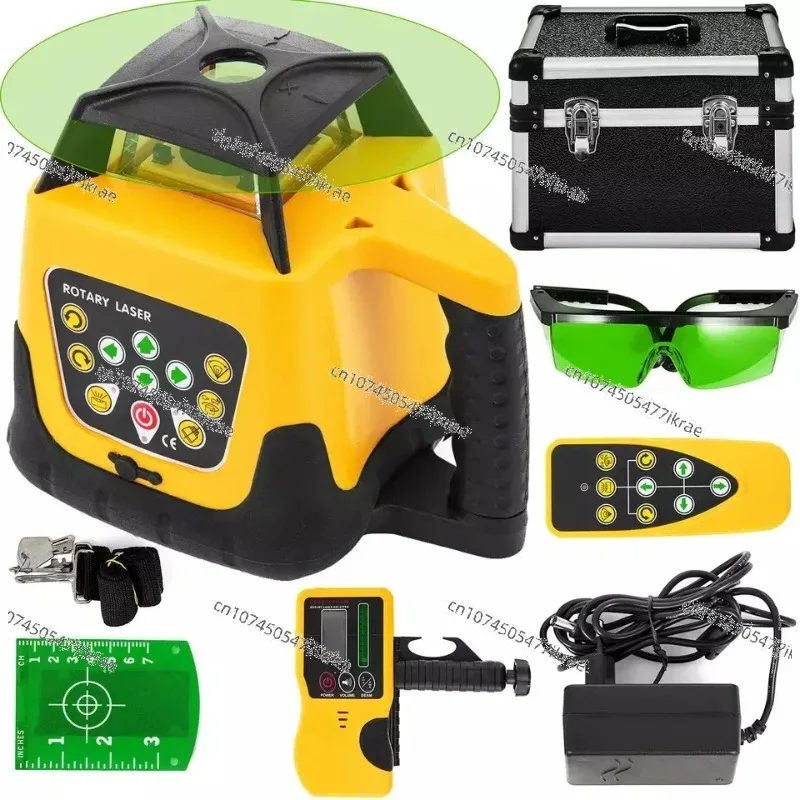 Green Beam Rotary Laser Leveler 500M Range Measuring Laser Level with Remote Control Water Proof Dust