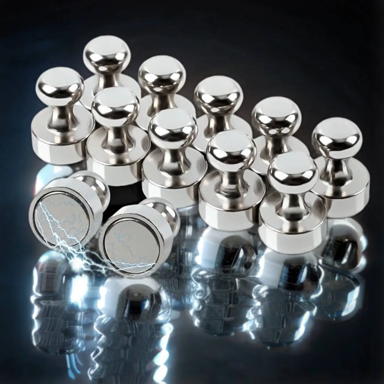 5/20pcs Magnetic Pins Neodymium Magnetic Thumbtacks for Whiteboard Cone Super Strong Fridge Pushpin Magnets Home Storage Tools