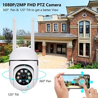 Wifi Ip Dome Camera Pan&tilt 3mp Hd Wireles Camera 3.6 Lens Dual Light Color Night Vision Security Camera For Home