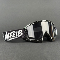 NAFEIBMotorcycle Goggles Motocross Glasses ATV MX Off Road Eyewear Anti-UV Helmet Protection Dirt Bike Riding Windproof Mask