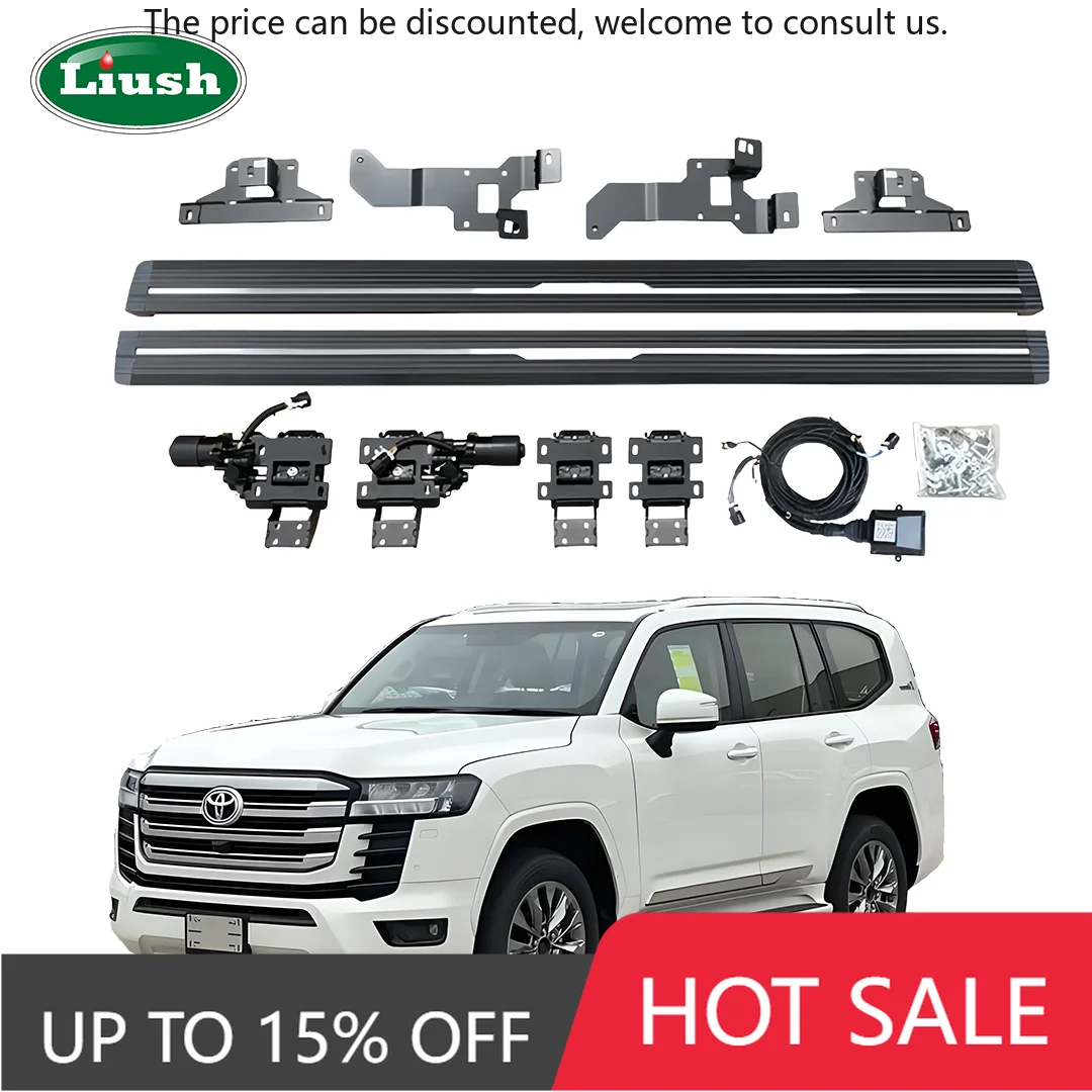 

Liush RetrofitPower Electric Side Step Running Board For Toyota Land Cruiser Aluminum Alloy Automatic Car Electronic Side Pedal