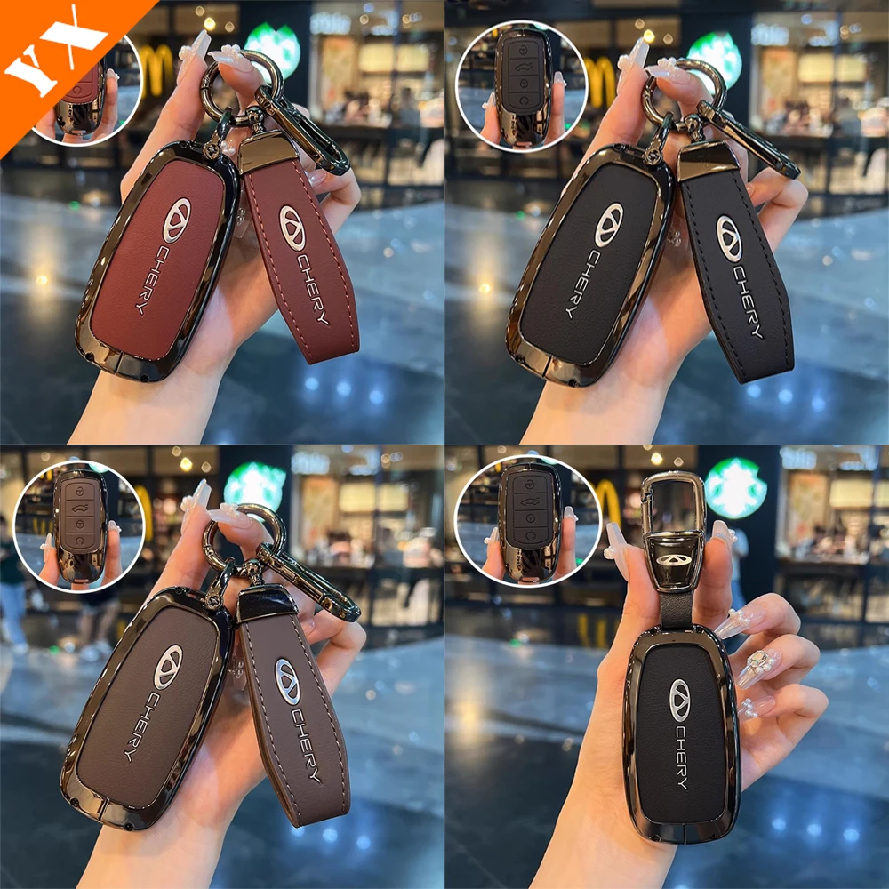 

For Chery 5X Omoda 5 FOWNIX FX Interior Accessories Car Remote Control Key Case Keychain Garnish Trim Cover