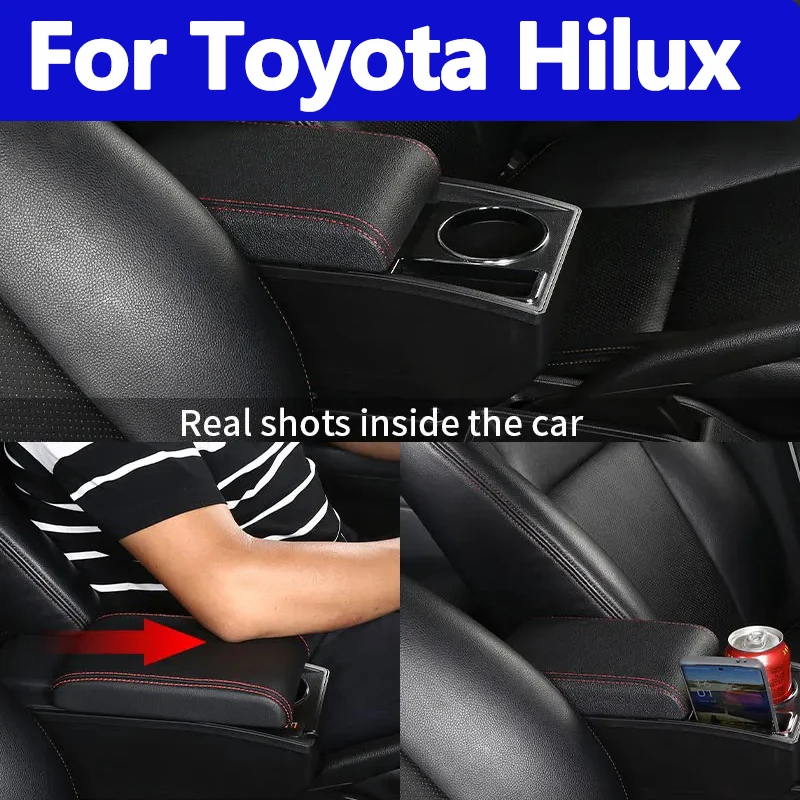 

Для Toyota Hilux подлокотник для Toyota Hilux автомобильный подлокотник интерьер специальный модернизированный центральный ящик для хранения автомобильные аксессуары