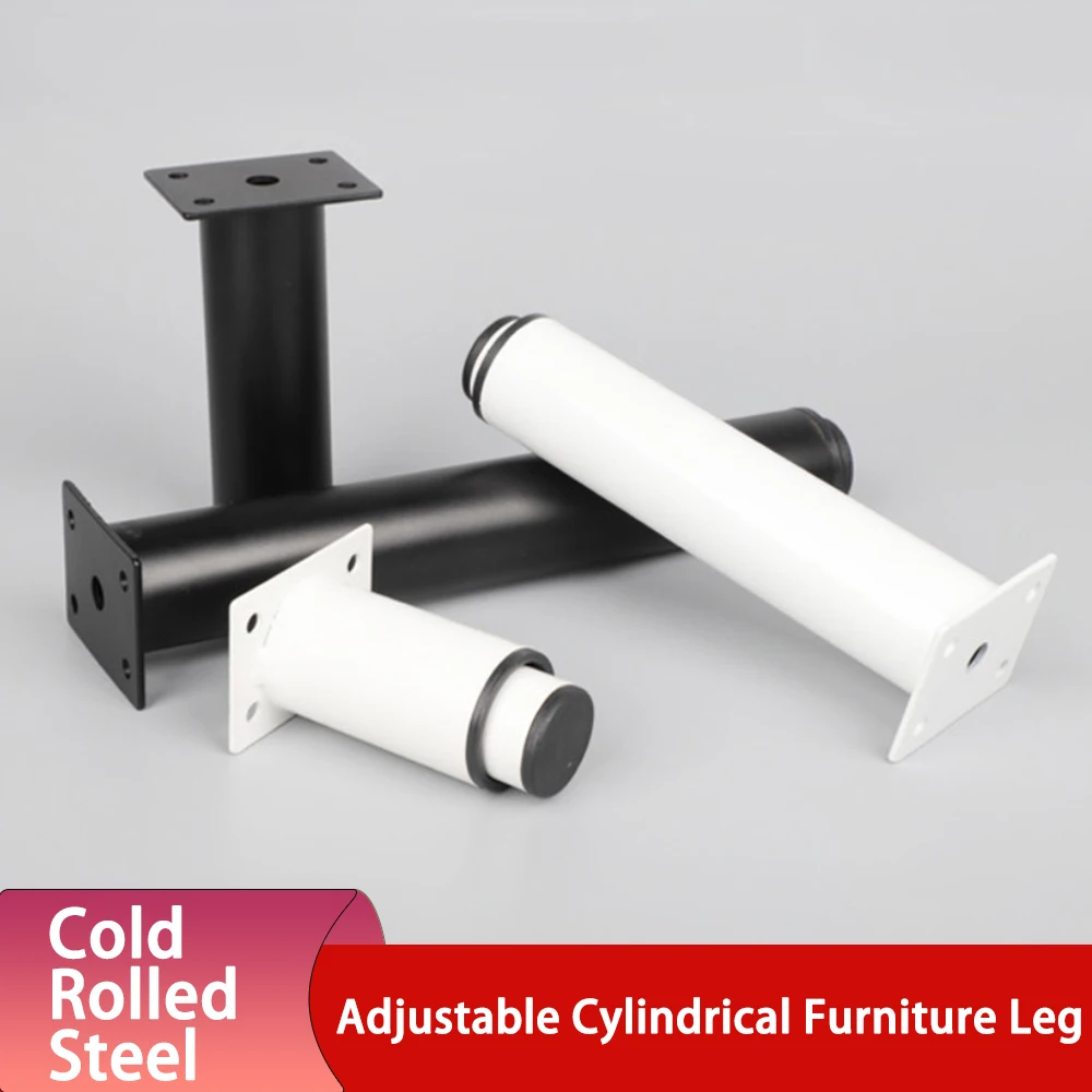 1Pcs Adjustable Height Furniture Leg Cold Rolled Steel Cabinet Support Foot For Sofa Couch TV Stand Cupboard Table Bed Frames