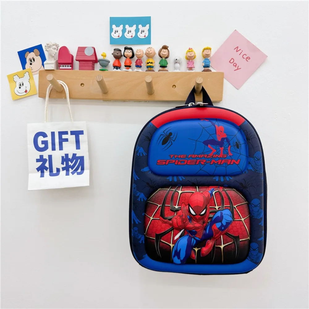 Tas ransel sekolah kartun Spider-Man, tas punggung kapasitas besar, tahan lama, sederhana, nyaman, tren mode untuk anak-anak