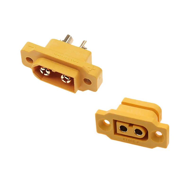 

1-10PCS XT60E-F/M DC 500V Female Plug Large Current Gold/Brass Ni Plated Connector Power Battery Connecting Adapter For RC Model