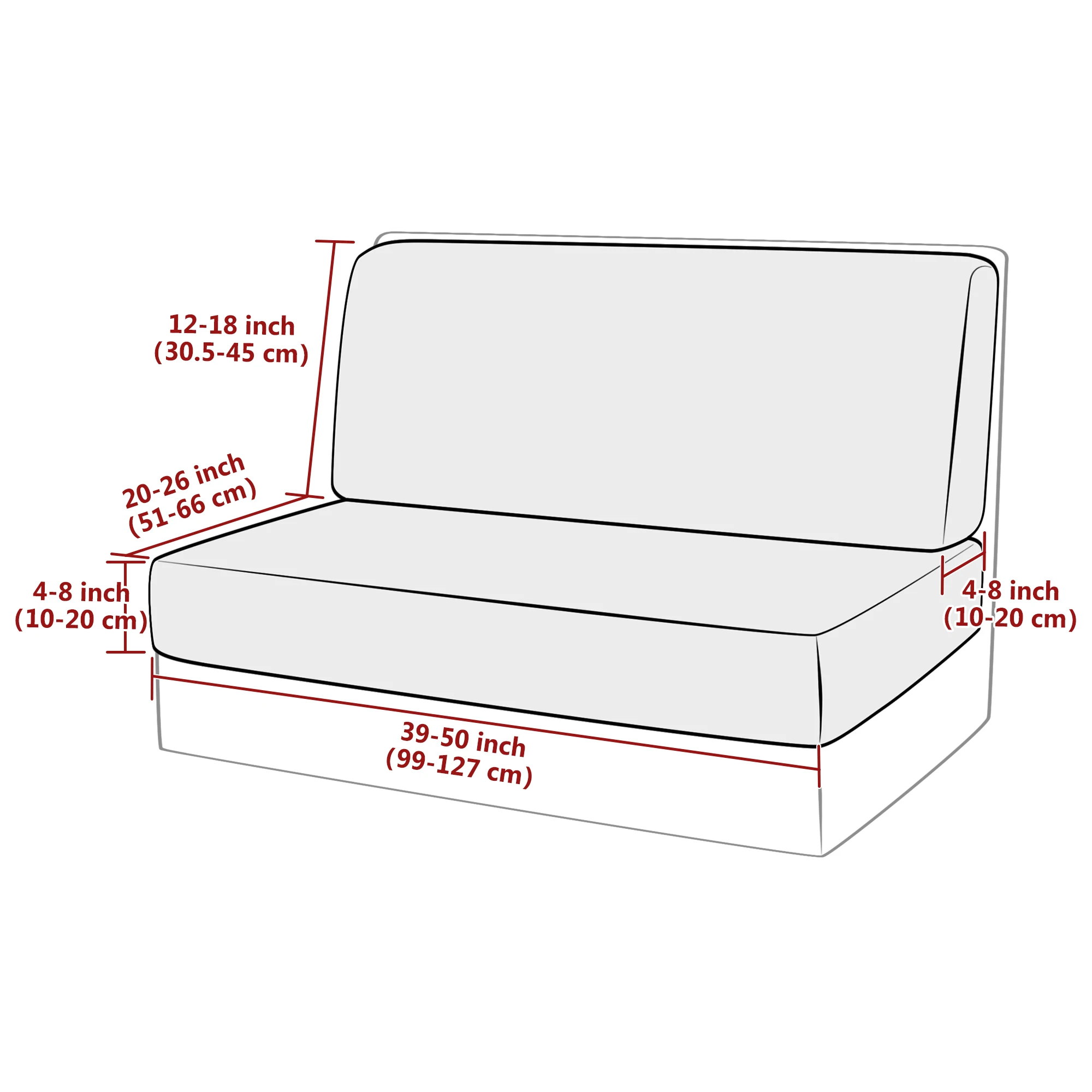 2 Pcs/set Jacquard Polar Fleece RV Dinette Cushions Covers Stretch Couch Cover Booth Seat Covers Camper Car Bench Backrest Cover