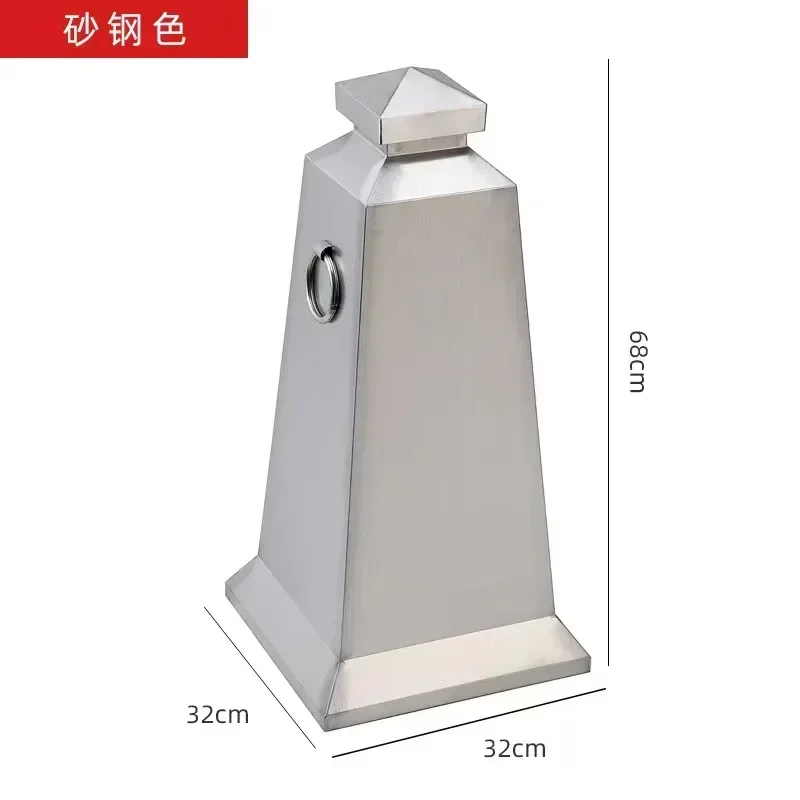 Stainless steel road cone reinforced reflective metal barrier customization