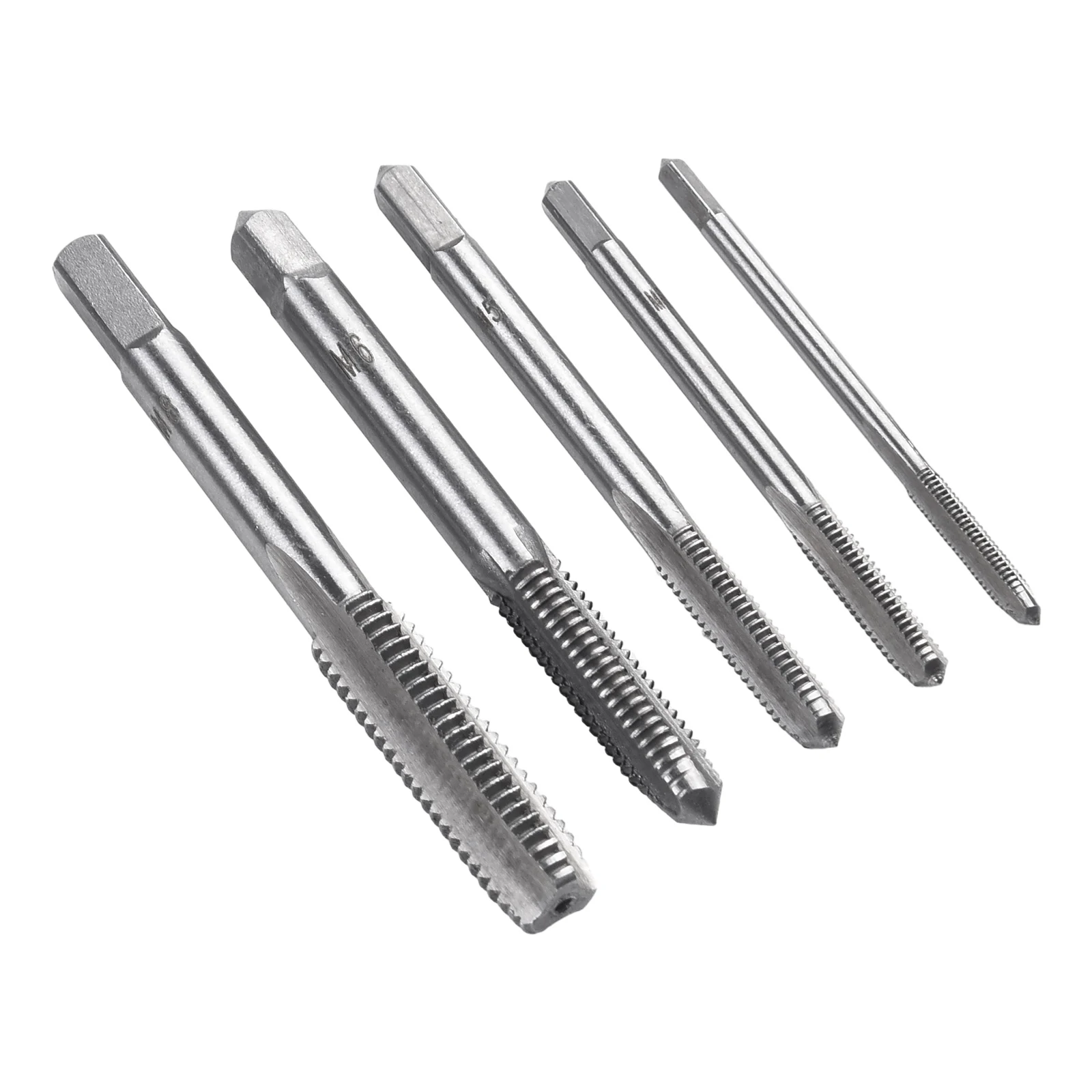 7 sztuk M3-M8 prawe łożysko kulkowe stalowe przemysłowe HSS metryczne wtyczka stożkowa zestaw gwintowników prawe wiertła do gwintowania gwintów