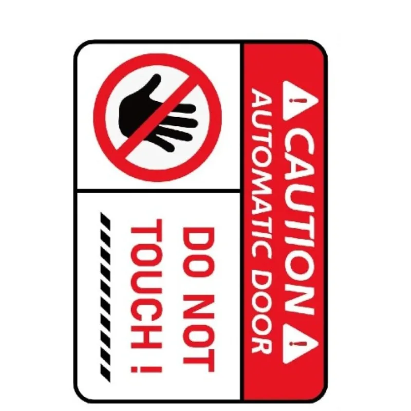 

Car decoration decal sticker Warning Sign Sticker Caution Do Not Touch for Automatic Doors 13cm PVC KK