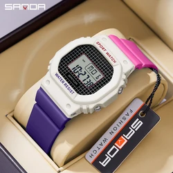 SANDA G Style Electronic Watch Men Women Fashion Waterproof Sport LED Digital Ladies Wristwatch Boy Girl Children Gift Clock