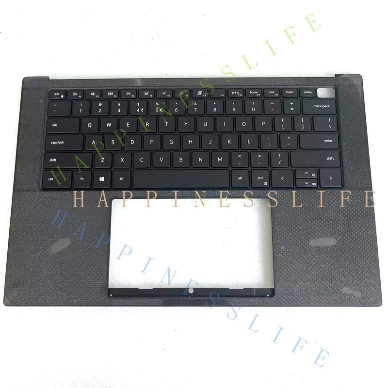 Y... DKFWH New Palmrest Upper Case US Intl Backlit Keyboard For Dell XPS 15 9500 9510