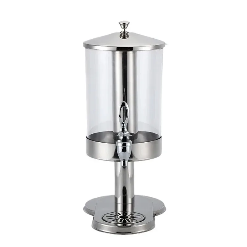 Stainless Steel Juicer Dispenser Commercial Refrigerated Steel Machines 7L Milk Tea Chocolate Coffee Milk Dispenser