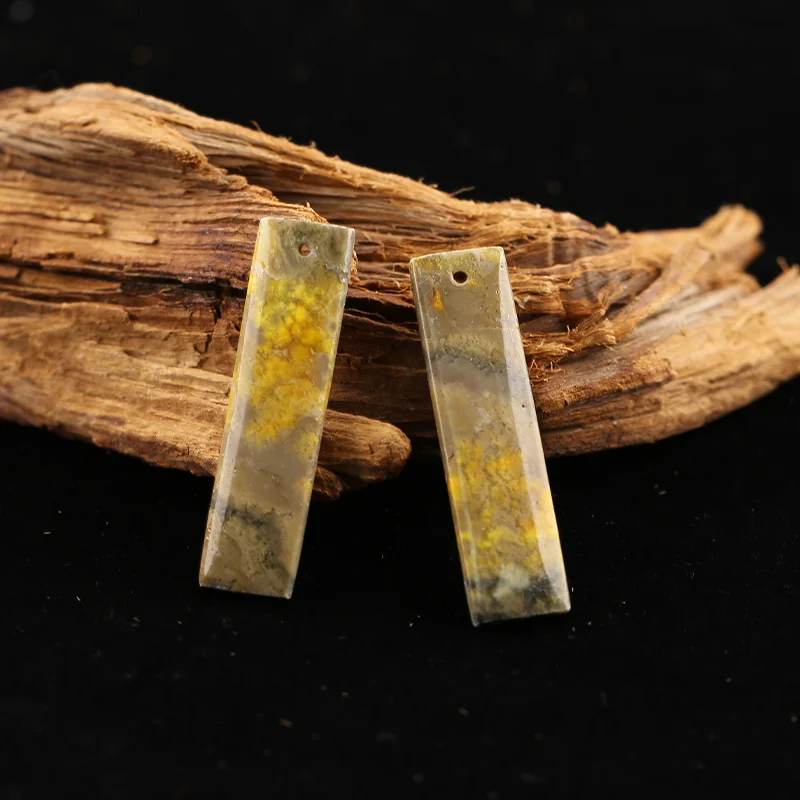 B&F Bumble Bee Stone   Earring Beads for Jewelry Making, Handmade Natural stones beads, Stones for jewelry Making Supplies