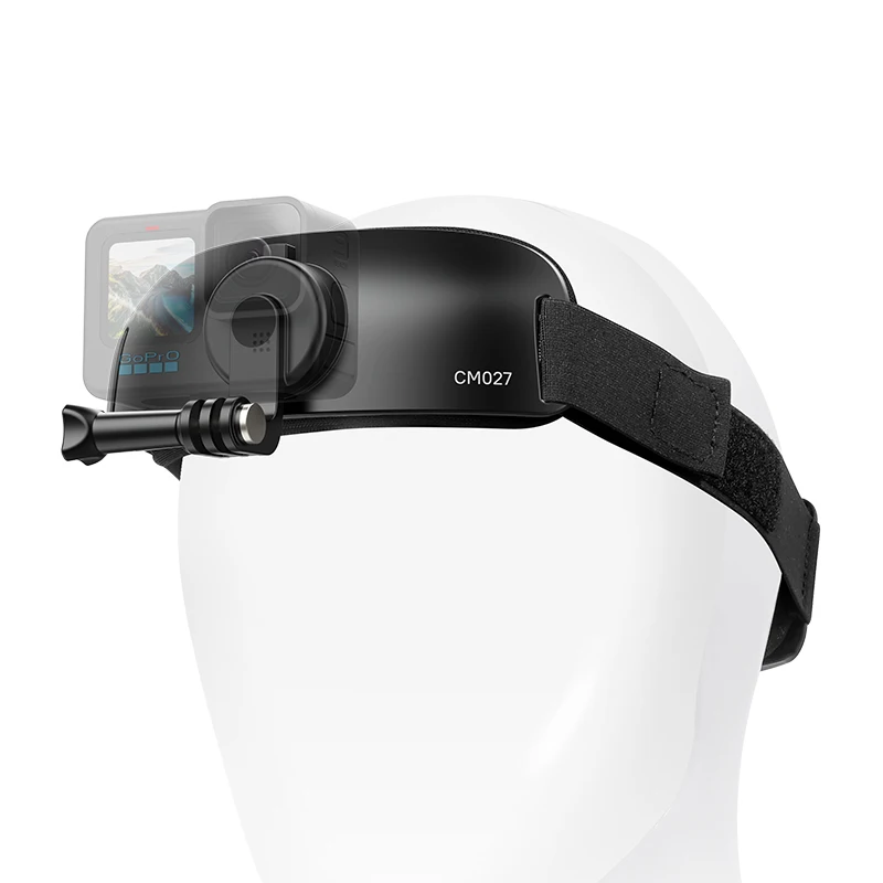 Ulanzi Head Strap Mount for Gopro Action Camera, Celular, Rotação de 360 °, ciclismo, pesca, corrida, passeios de barco, esportes, CM027