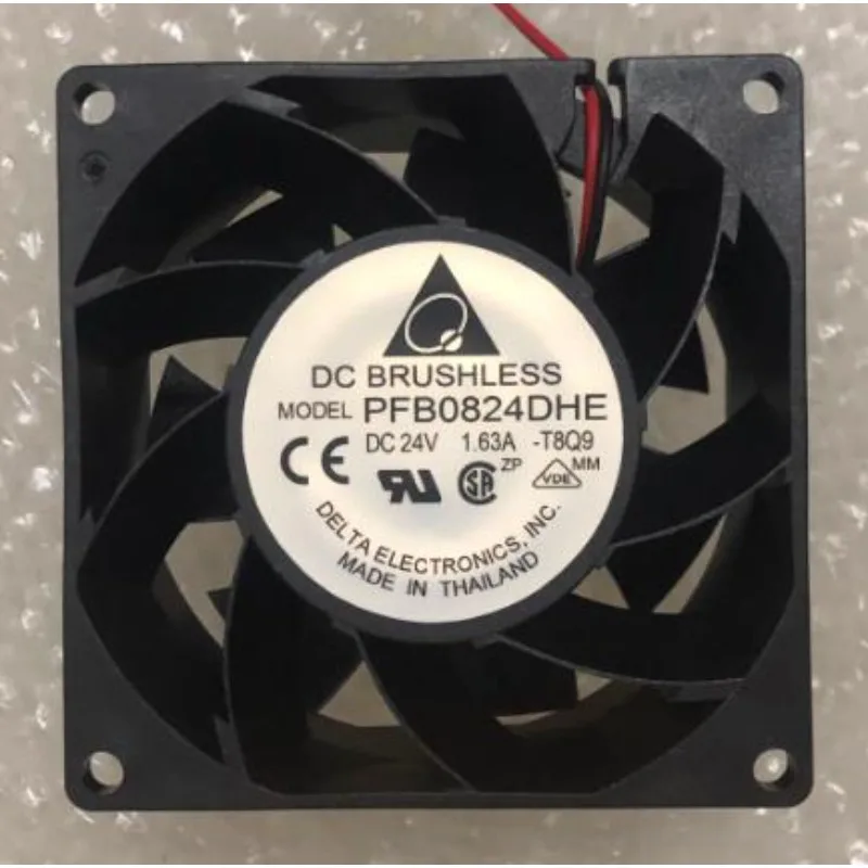 New CPU fan for DELTA  PFB0824DHE 24V 1.63A 8cm Chassis Cooling Fan 8025 80*80*25mm