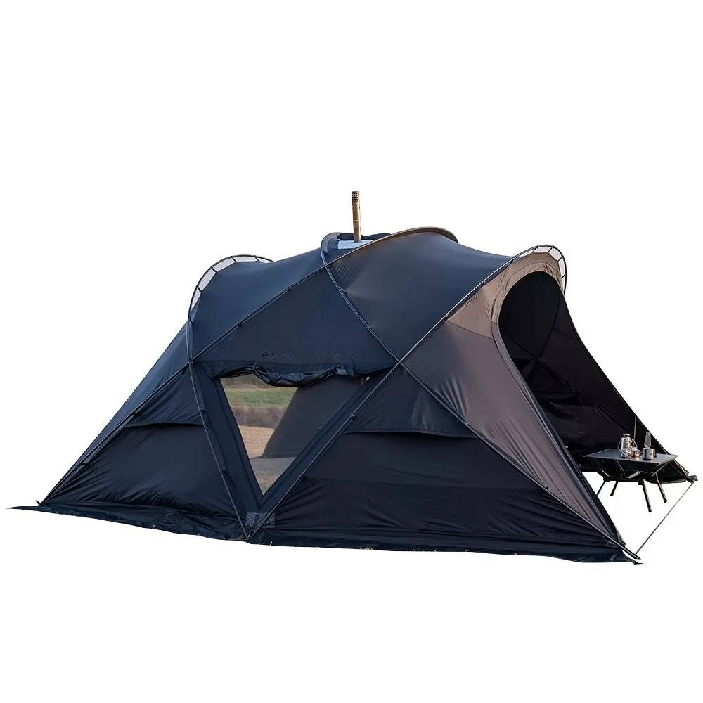 Outdoor Popular Camping Family Tent Portable Waterproof Large Dome Luxury Travel Tent For 6 Person Hiking Equipment