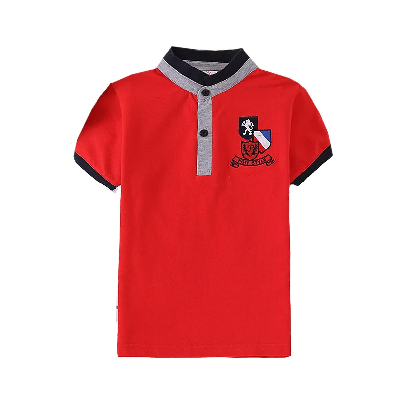 Boys polo shirt Summer Turtleneck Sports jersey Cotton Girls clothing Kids embroidery decoration T-Shirts Short sleeve Tops Tees