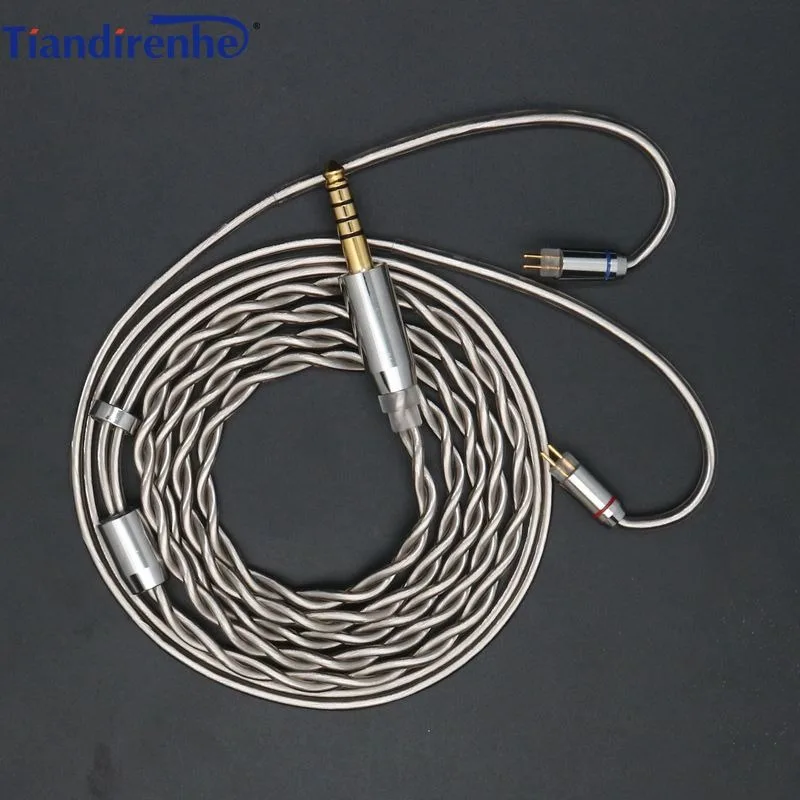 Tiandirenhe cabo de fone de ouvido personalizável mmcx 0.78 tfz qdc 2 pinos im a2dc ie80 ie900 cabo de atualização hifi
