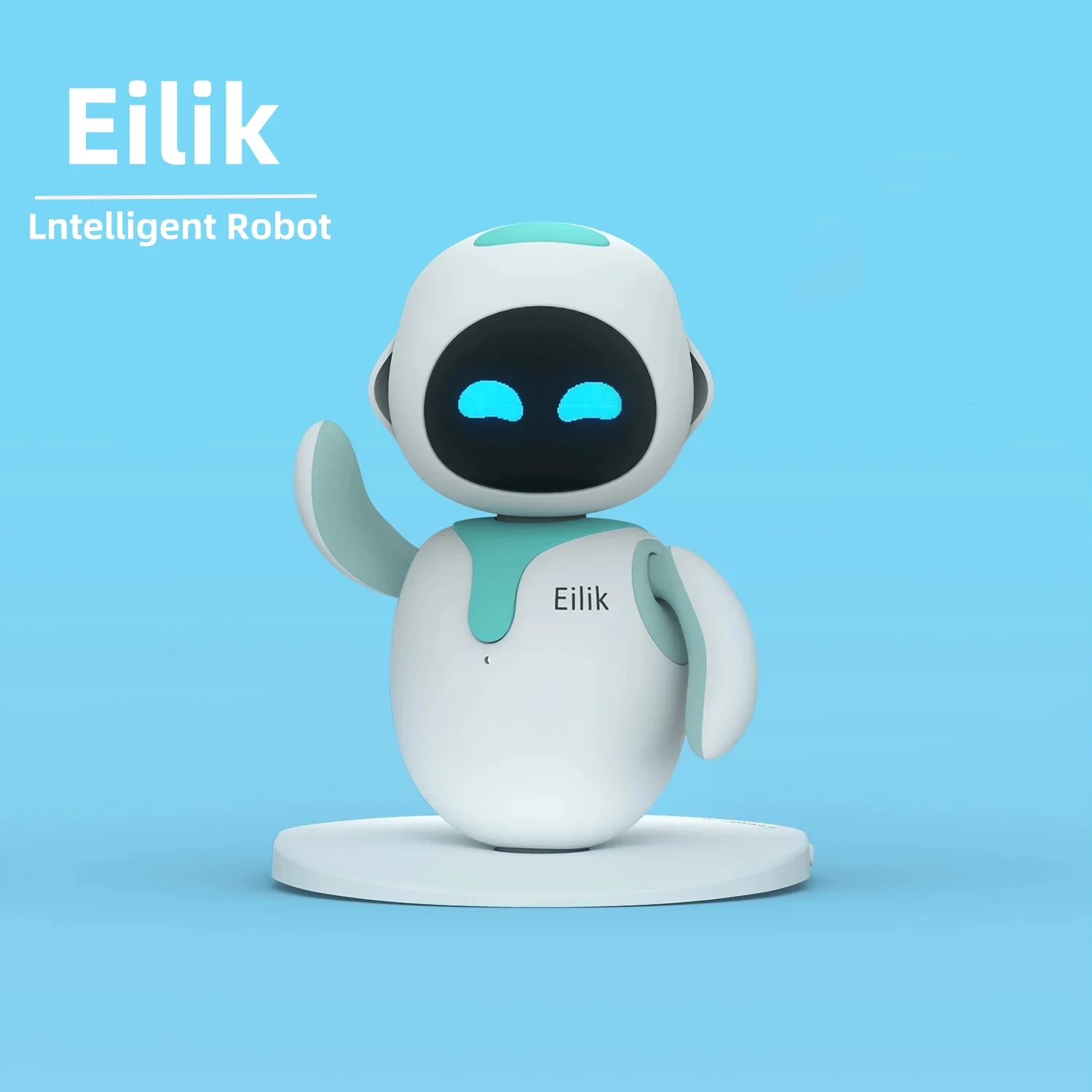 

Eilik Smart Robot Electronic Touch Sensing Ai Robots Emotional Interaction Vocal Multiple Mode Cute Blue and Pink Children Gift
