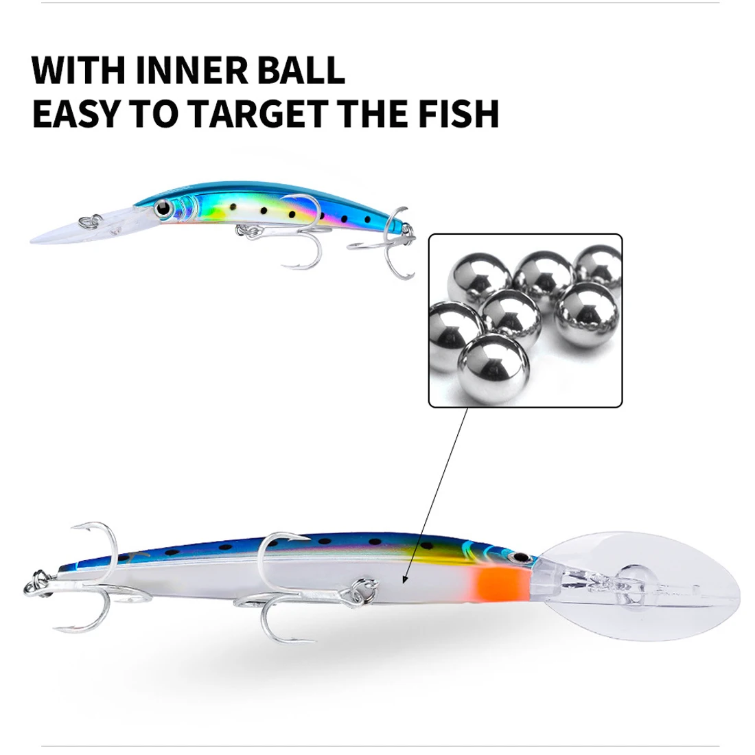 9KM Minnow Jerkbait - Señuelo duro para agua salada - imagen 2