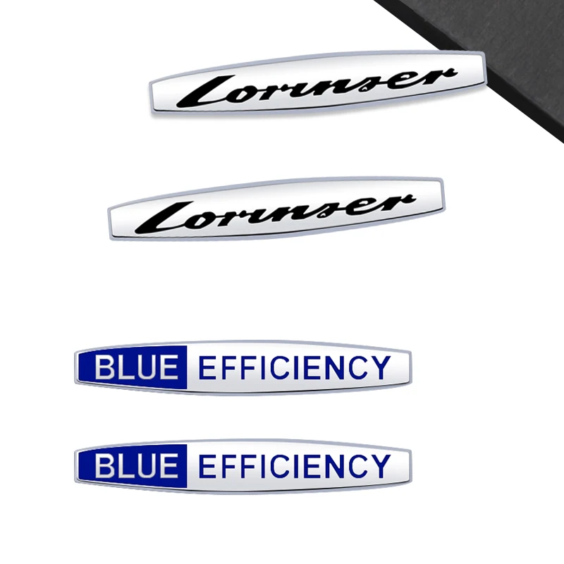 Blue Efficiency Emblem Car Styling 3D Sticker Metal LOGO Badge For w202 C200 w213 w204 Mercedes Benz Lorinser Body Decoration