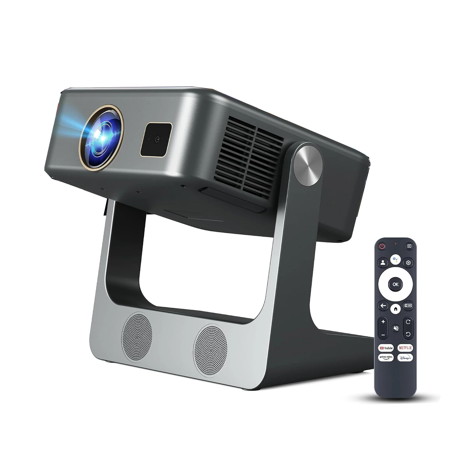 Newest 150 Inch Large Screen Smart Projector Native 1080P Support 4K 6500 Lumens Android TV/Android Google TV BT5.0