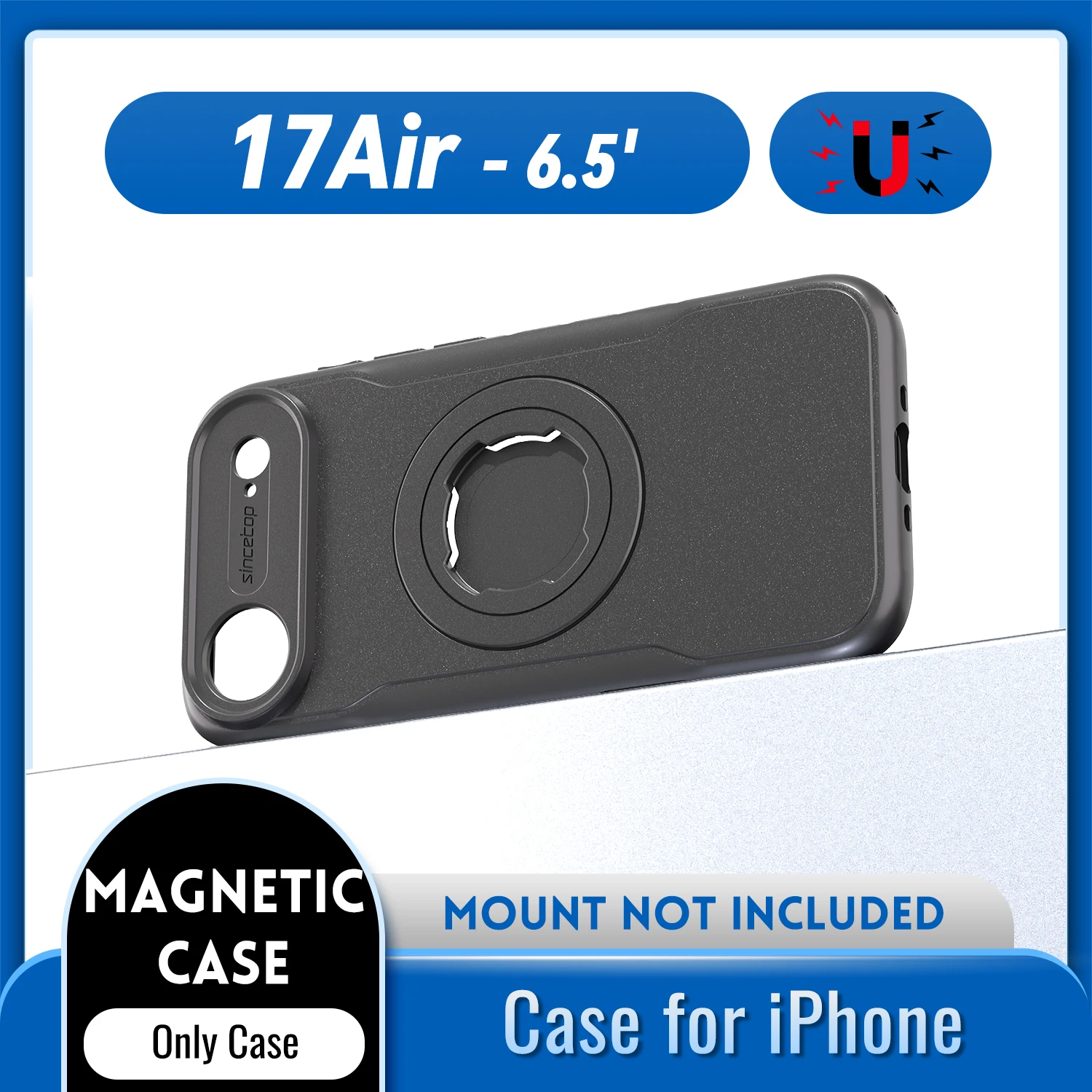 Quad-style motorfiets/fiets magnetische schokbestendige hoes voor iPhone 17 16 15 14 ProMax met oplaadfunctie en vergrendelbaar ontwerp