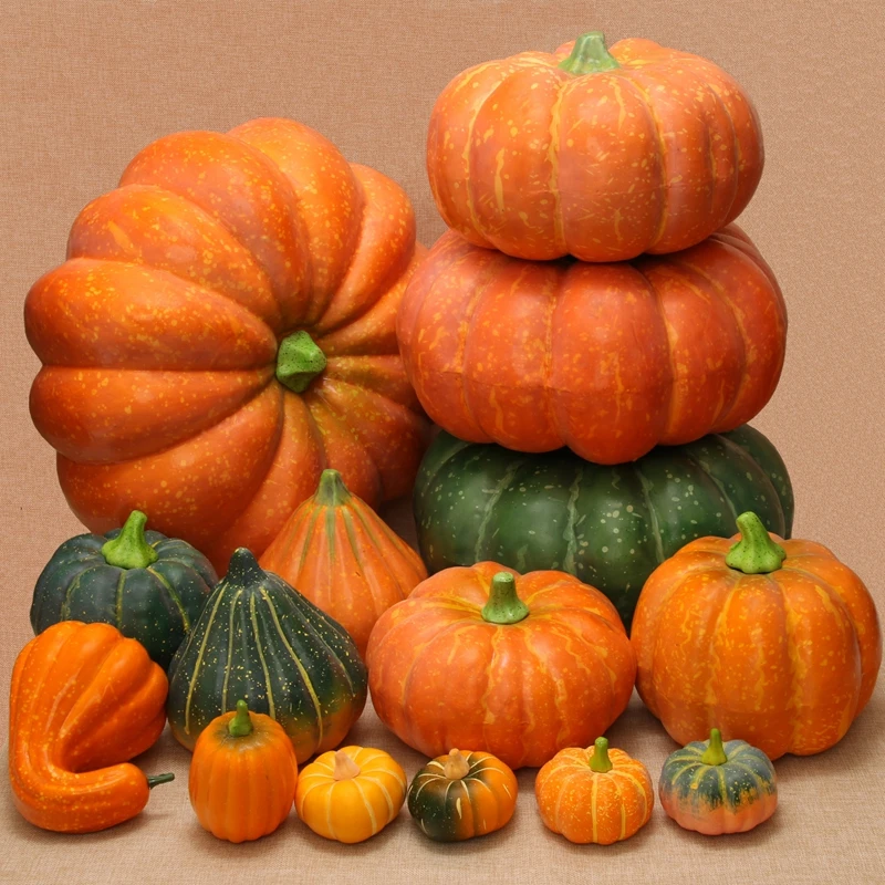 Simulated Models Giant Pumpkins Used as Fake Vegetable Models Home Decorations Kitchenware Harvest Props Hotel Decorati