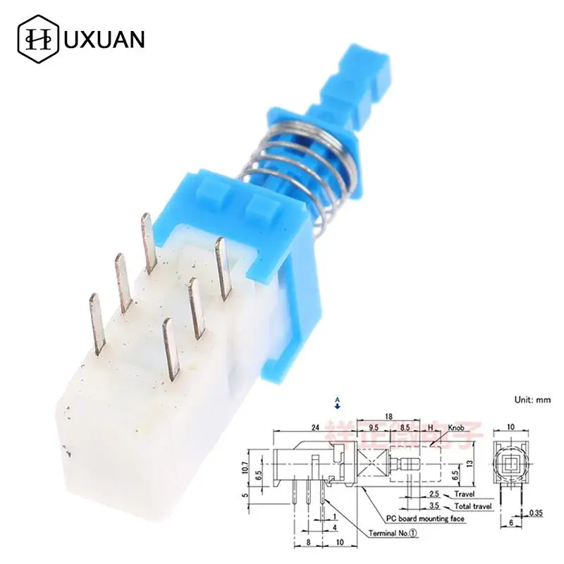 1pcs Original For ALPS Key Switch Power Amplifier Mixer Car Switch SPUN194700 Self-locking