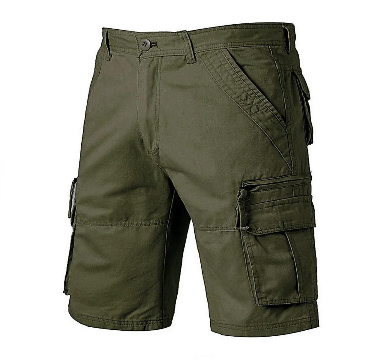 2022 Summer New Cotton Cargo Shorts Men Casual Multi-Pocket Military Shorts Pants Loose Work Army Tactical Shorts Men No belt