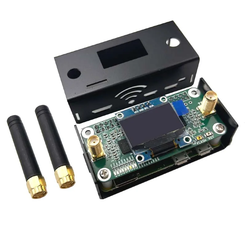 Latest Version Dual Duplex OLED MMDVM Hotspot WiFi Digital Voice Modem NXDN P25 Pistar DSTAR DMR Raspberry Pi + Case +16G card