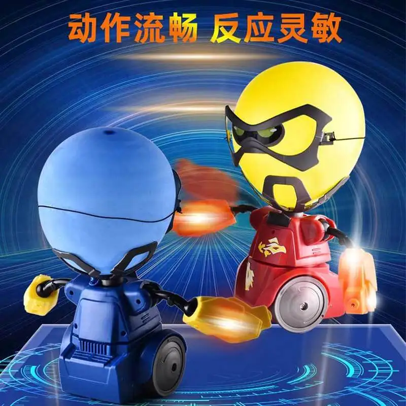 Children's Remote Control Interactive Battle Balloon Robot Combat Boxing Double Boxing Electric Toy Boy Educational Toy Gift