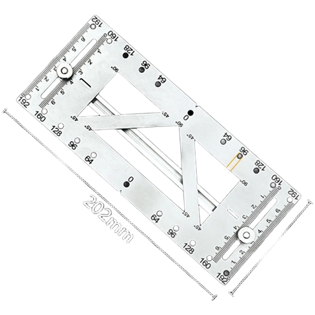 Cabinet Handle Installation Template Hole Positioning Fixture for Precise For drilling 20.2x8.7x0.2cm and 41.3x20.2x8.7cm