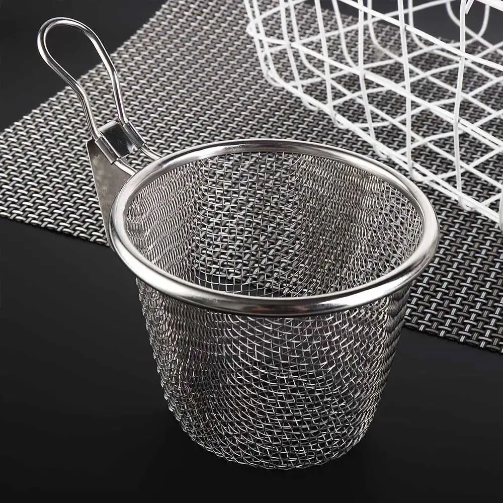 Mesh Strainer Spoon Wall-mounted Frying Filter Basket Spicy Hot Pot Korean Noodles Scoop Kitchen Tableware Cooking Utensils