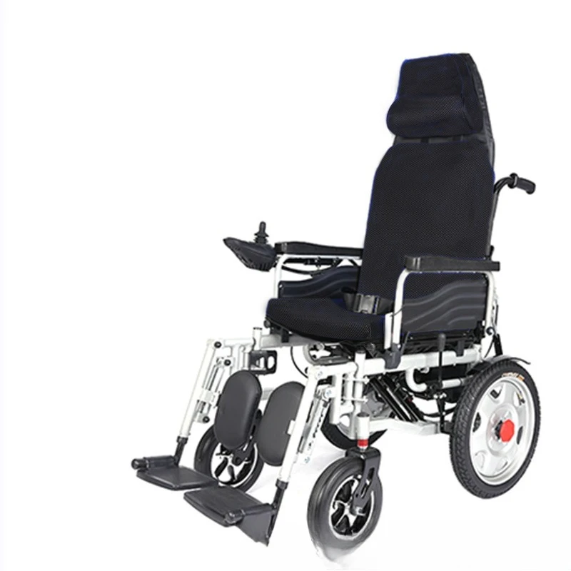 

Electric wheelchair manufacturers folding light automatic intelligent reclining disabled the elderly four-wheel scooter wheelcha