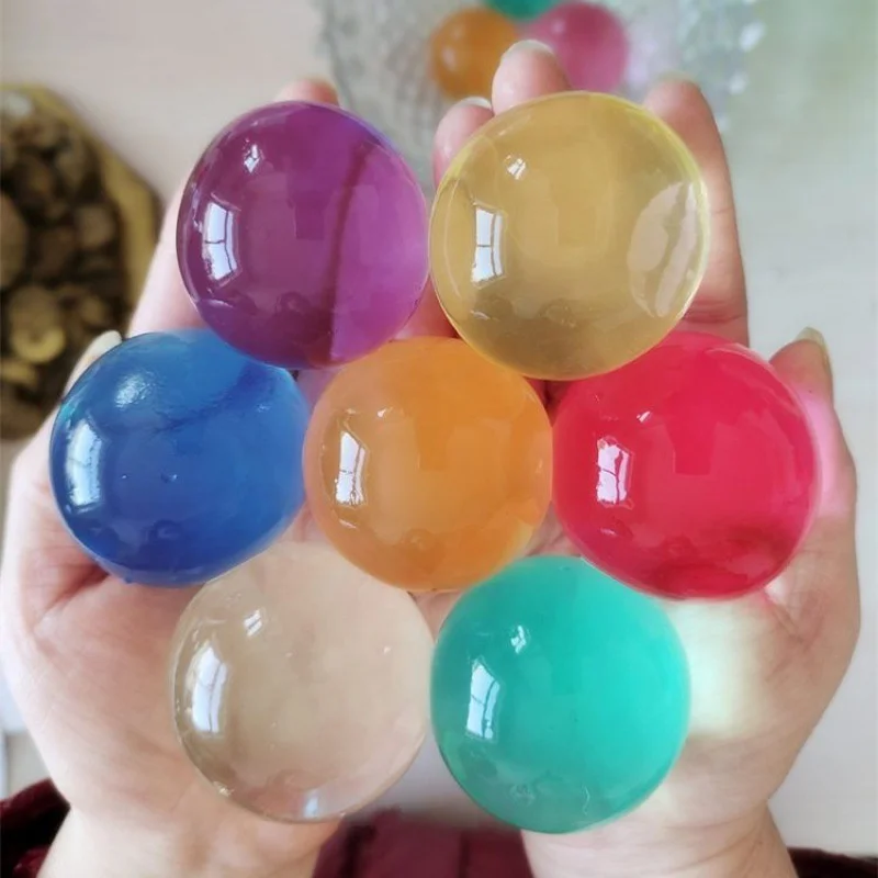 25-30pcs/lot Big Crystal Soil Mud Hydrogel Guns Gel Kids Toy Water Beads Growing Up Water Balls Wedding Christmas Home Decor