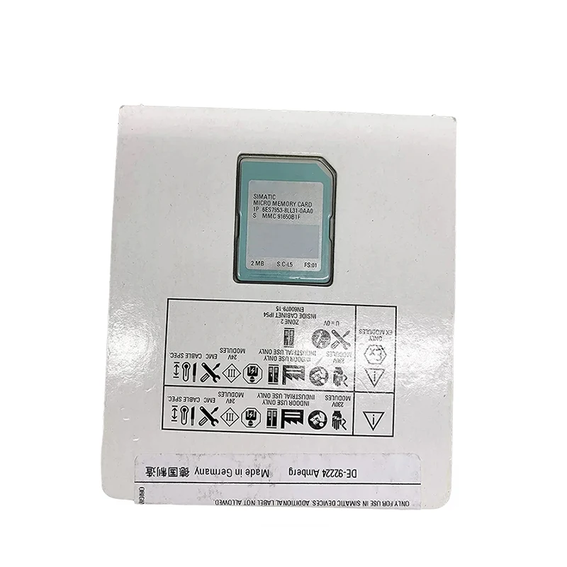 

Совершенно новый и оригинальный программируемый контроллер ПЛК карты памяти 6ES7 953-8LL31-0AA0 6ES7953-8LL31-0AA0