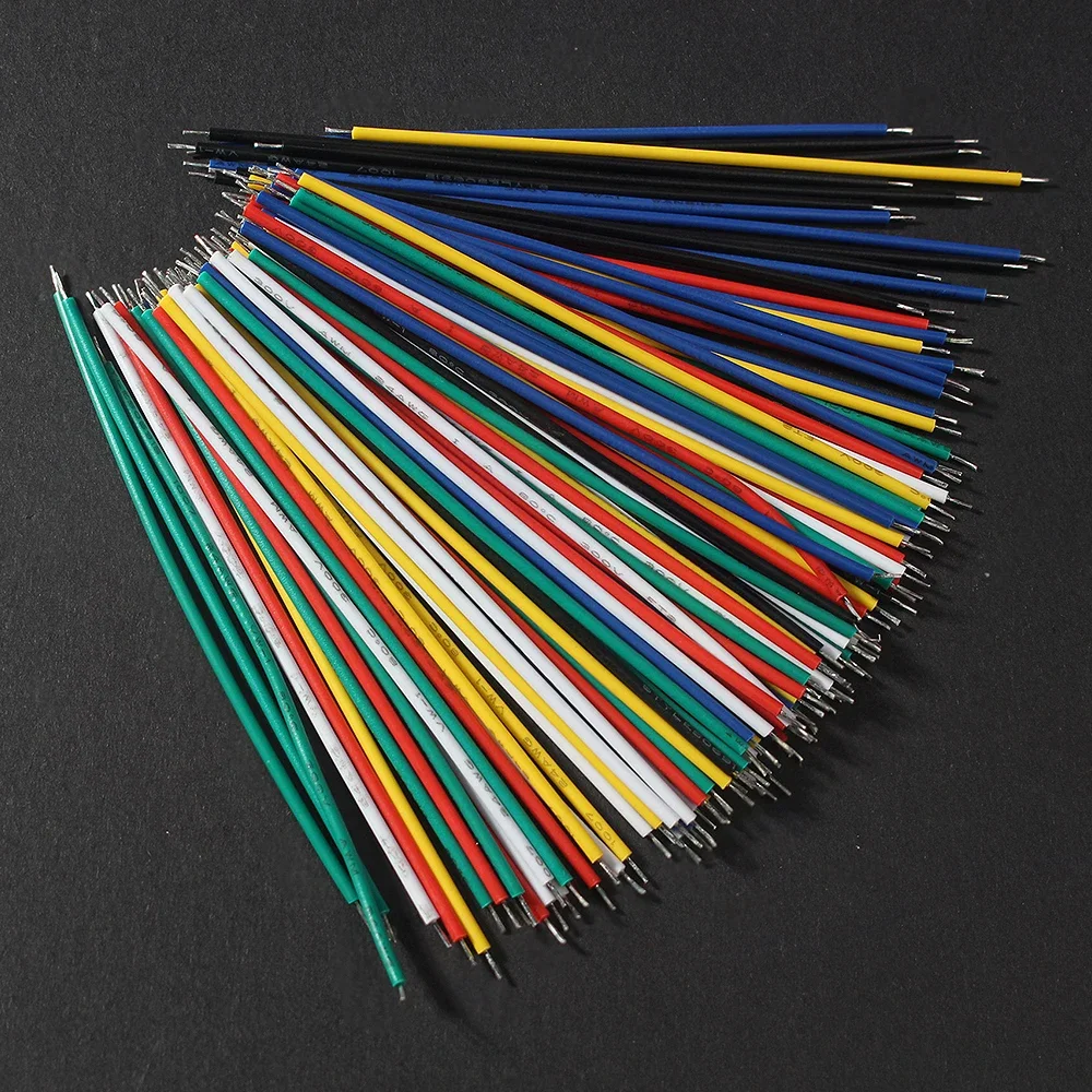 120PCS 24AWG Jumper Kit 6 Color Tinned PCB Breadboard Cable Wire Set DIY Electronic Kit Breadboard Wire